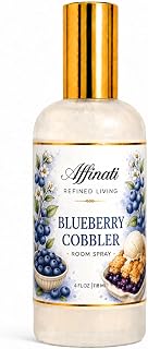 Affinati Blueberry Cobbler Room Spray, 4 oz – Highly Fragrant Warm Fruit Bakery Home Fragrance, Air Freshener Odor Eliminator, Home Spray