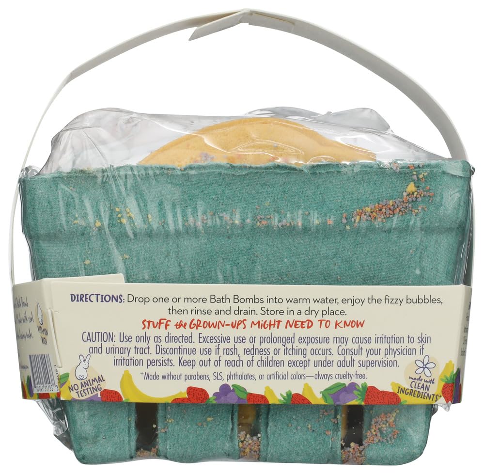 Pacha Soap Fruit Basket Bath Bomb Set, 12 OZ