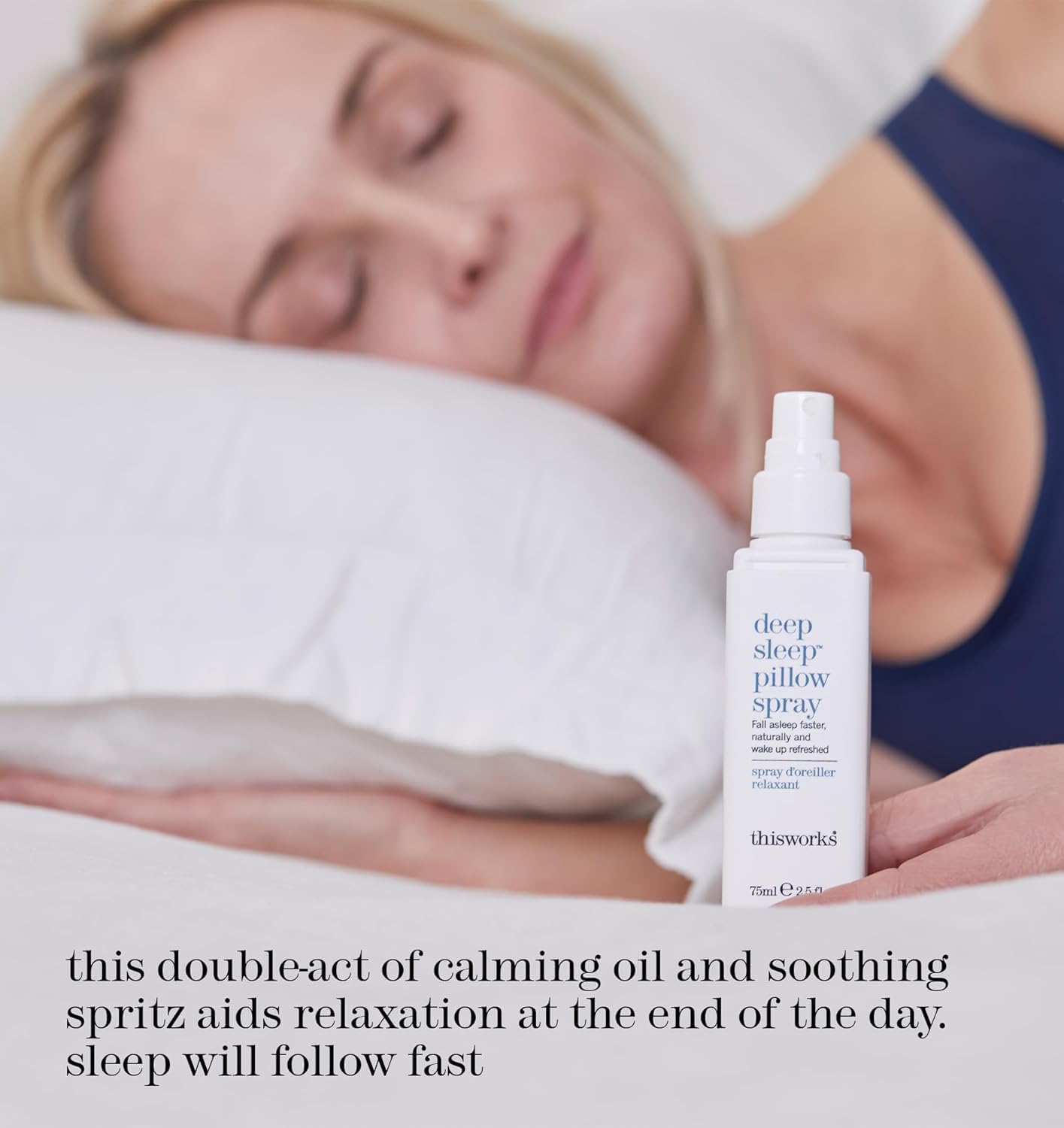This Works Deep Sleep Pillow Talk Set – Natural Sleep Remedy Duo with Lavender, Camomile & Vetivert – 75ml Pillow Spray & 5ml Stress-Check Roll-On ($42 Value Set)