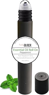 Peppermint Essential Oil Roll On. Aromatherapy Skincare Roller Ball Stick 0.34 fl oz [Mentha Piperita]