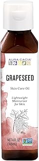 Aura Cacia Grapeseed Skin Care Oil | GC/MS Tested for Purity | 118ml (4 fl. oz.)