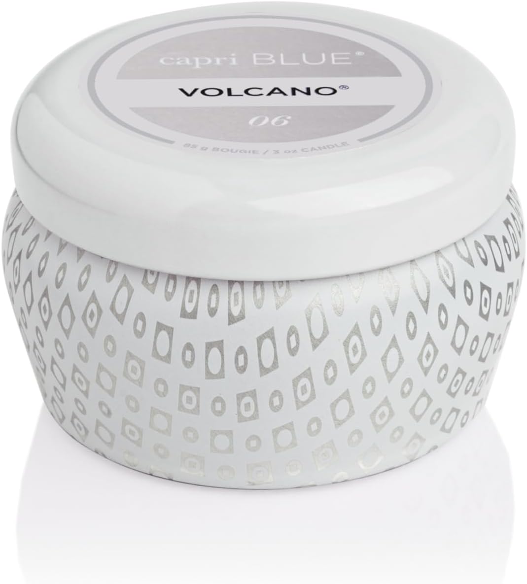 Volcano White Mini Tin Candle