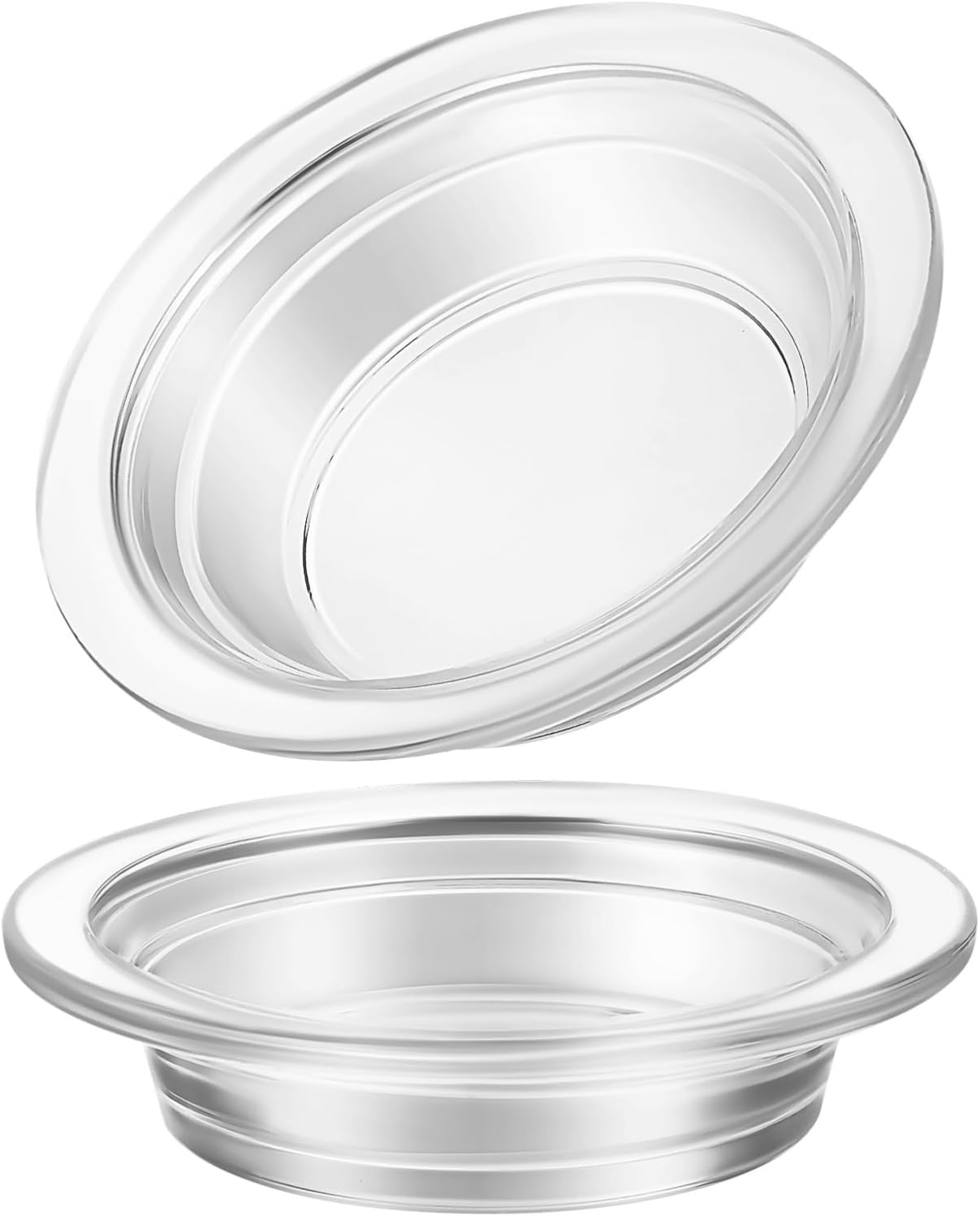 2Pcs Wax Warmer Replacement Dish, Replacement Wax Heating Tray, 4.5in Glass Aromatherapy Tray Candle Heating Bowl for Therapy Lamp Electric Lamps Oil and Tart