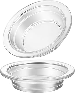 2Pcs Wax Warmer Replacement Dish, Replacement Wax Heating Tray, 4.5in Glass Aromatherapy Tray Candle Heating Bowl for Therapy Lamp Electric Lamps Oil and Tart