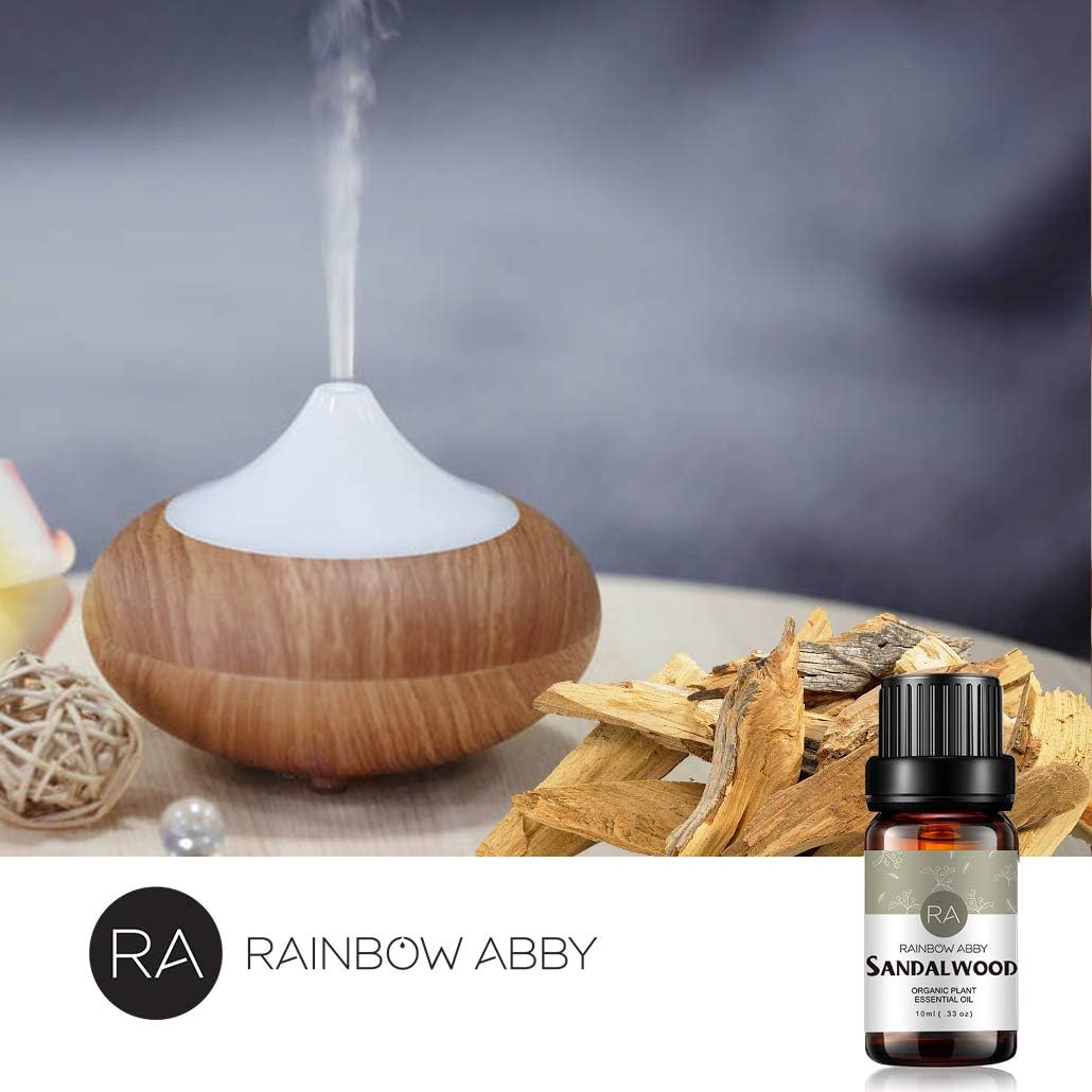 Sandalwood Essential Oil, 100% Pure Natural Aroma Sandalwood Oil for Diffuser (10ML)