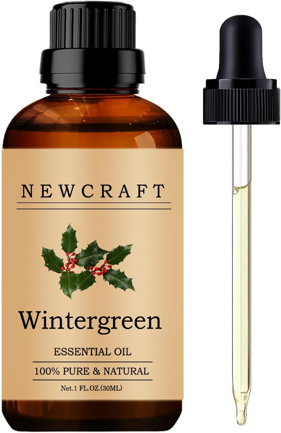 Wintergreen Essential Oils, 100% Pure and Natural Essential Oil for Aromatherapy Diffuser - Wintergreen/1 Fl Oz