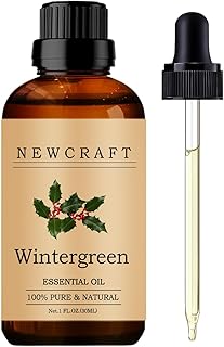 Wintergreen Essential Oils, 100% Pure and Natural Essential Oil for Aromatherapy Diffuser - Wintergreen/1 Fl Oz