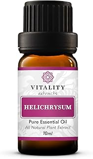 Vitality Extracts Helichrysum Essential Oil - 10ml, Helichrysum Gymnocephalum, Aromatherapy, Skin Care, Happy, Stress Relief, Aches Relief