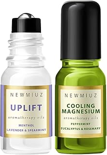 Cooling Menthol Blend Roll On Pack of 2 - Perfect Selfcare Gift for Birthday Christmas or Stocking Stuffers