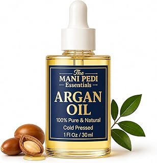 TMPE Argan Oil for Hair & Skin – 100% Pure Cold-Pressed Argan Oil, Lightweight Non-Greasy Hair Oil for Dry Damaged Hair, Face & Body Moisturizing Oil, Daily Use – 1 fl oz