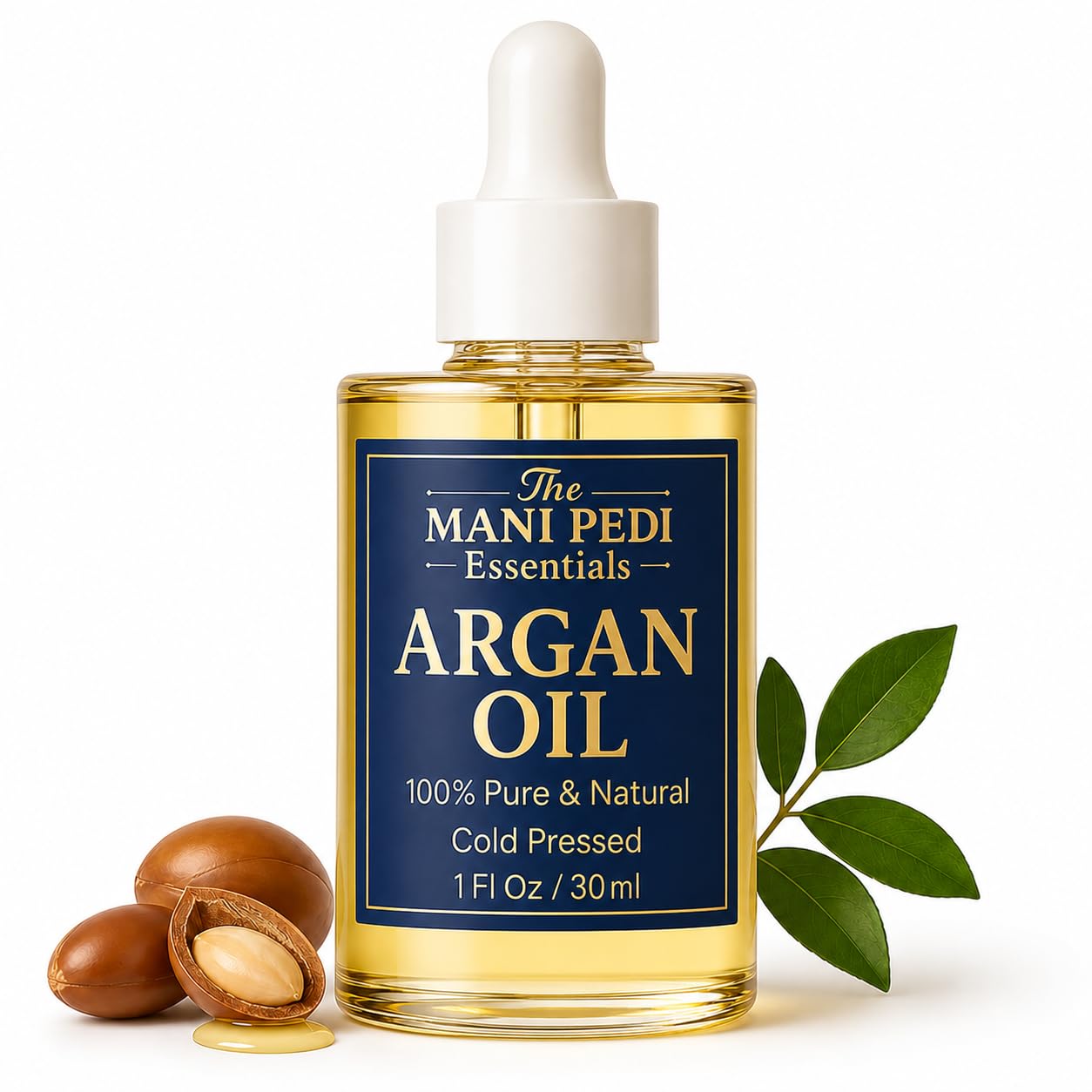 TMPE Argan Oil for Hair & Skin – 100% Pure Cold-Pressed Argan Oil, Lightweight Non-Greasy Hair Oil for Dry Damaged Hair, Face & Body Moisturizing Oil, Daily Use – 1 fl oz