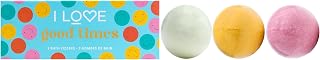 I LOVE Special Moments Good Times Bath Fizzer Pack - Natural Bath Bombs Gift Set - Shea Butter Bath Bombs Set - Spa Gift Set for Women - 3 pc