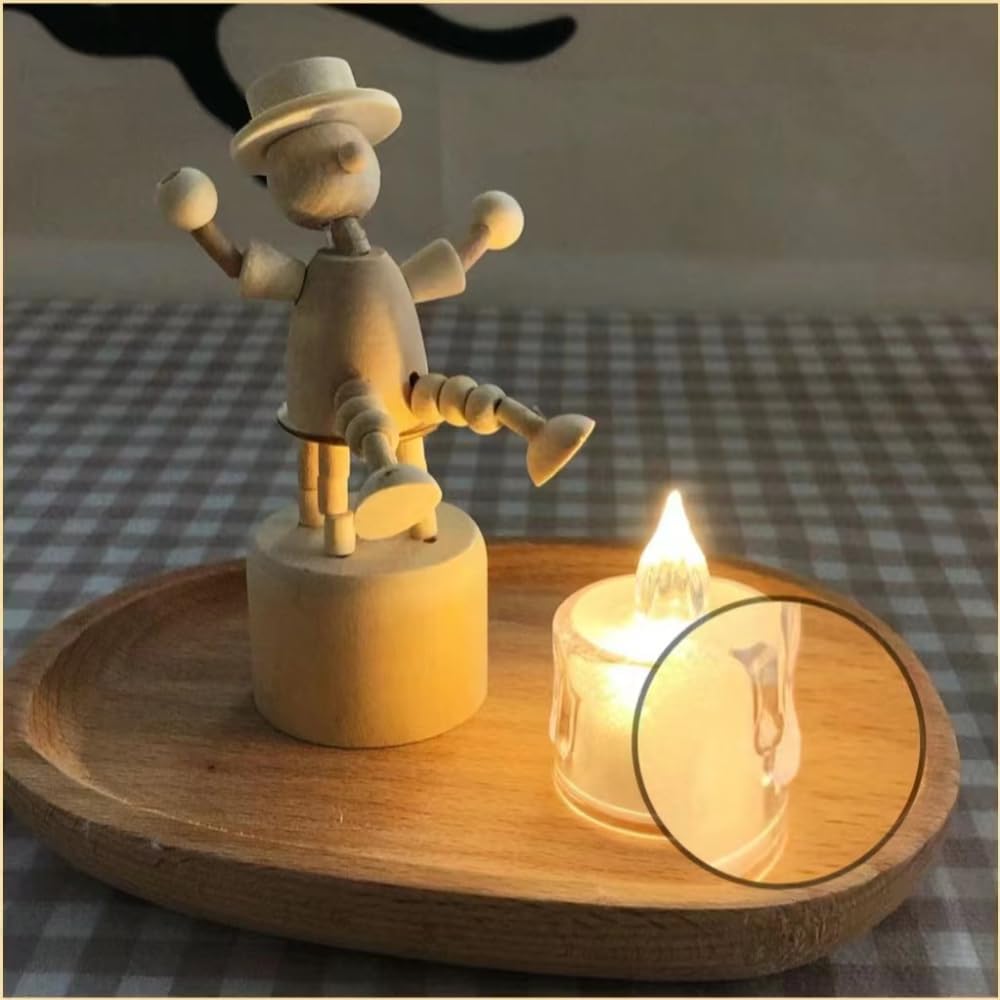 SupBri 12 Pack Flameless Tea Lights Candles Battery Operated, Crystal Led Tealight Candles,Votive Electric Fake Candles for Valentines Wedding Diwali Christmas Decorations