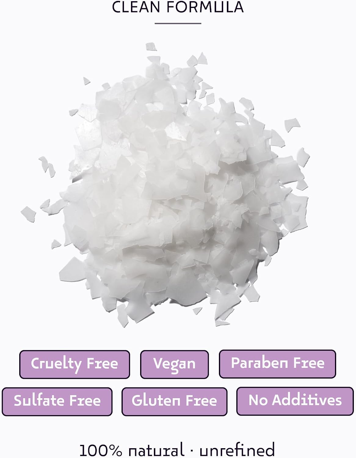 Dead Sea Magnesium Flake Bath Soak - 100% Pure Magnesium Chloride Flakes w/Lavender Infused Essential Oil (2.2 lb Bulk)