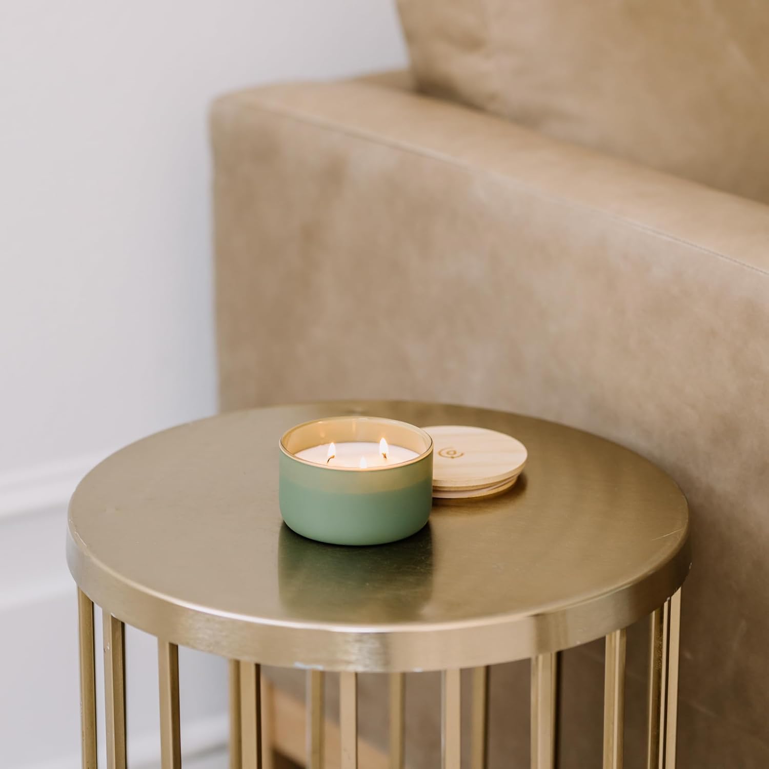 Calyan Wax Co. Piñon & Woods 3 Wick Scented Candle - 30 Hour Burn - Luxury 3 Wick Soy Candles - Clean Soy Wax Candles - Long Lasting Large Glass Jar Candle for Home - 8oz