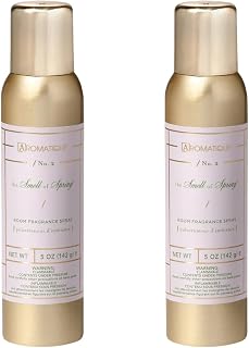 Aromatique The Smell of Spring Aerosol Room Spray Set of 2 - Home Fragrance, Long Lasting Room Air Freshener Home Spray Deodorizer Xmas Christmas Gifts Notes of Hyacinth, Jasmine, Rose, Vanilla 5oz
