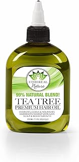 Ethereal Nature 99% Natural Hair Oil Blend Tea Tree, 7.10 oz