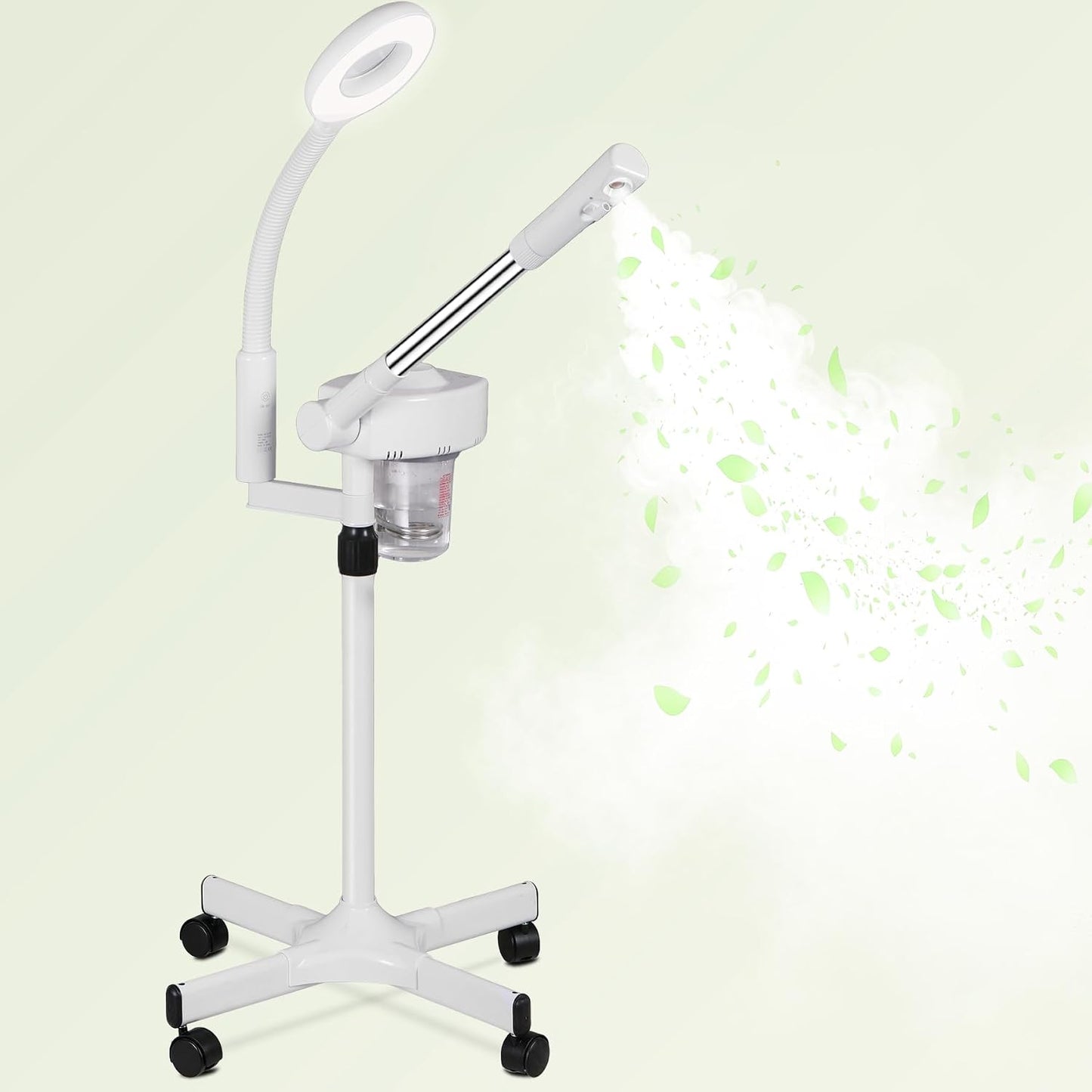 Professional 2 in 1 Facial Steamer for Face Deep Cleaning Ozone Face Steamer with 5X Magnifying Lamp Hot Mist Function for Salon Spa Home Beauty Equipment