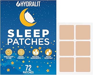 Sleep Patches for Adults Extra Strength Sleeping Aid Patch Melatonin Restful Nights Time-Released Formula Skin Jet Lag Travel Friendly Last All Night Men and Women Better Morning 72 Pack
