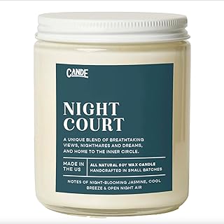 CE Craft Night Court Candle – Jasmine & Cool Breeze – Soy Wax, Hand-Poured, Bookish Fantasy Home Fragrance Gift - Sarah J. Maas, ACOTAR