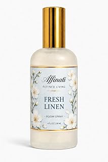 Fresh Linen Affinati Room Spray 4oz - Luxury Concentrated Odor Eliminator, Premium Fine Mist Air Freshener for Home, Long-Lasting Crisp Clean Scent, Fabric, Bedding & Pillow Spray