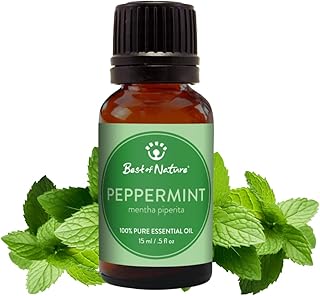 Peppermint Essential Oil for Diffuser Aromatherapy – Best of Nature 100% Pure Undiluted Oils for DIY, Home Fragrance, and Topical Use