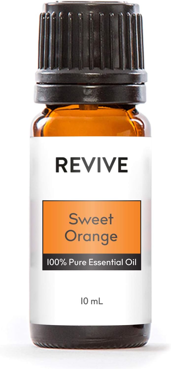 Sweet Orange Essential Oil by Revive Essential Oils - 100% Pure Therapeutic Grade, for Diffuser, Humidifier, Massage, Aromatherapy, Skin & Hair Care