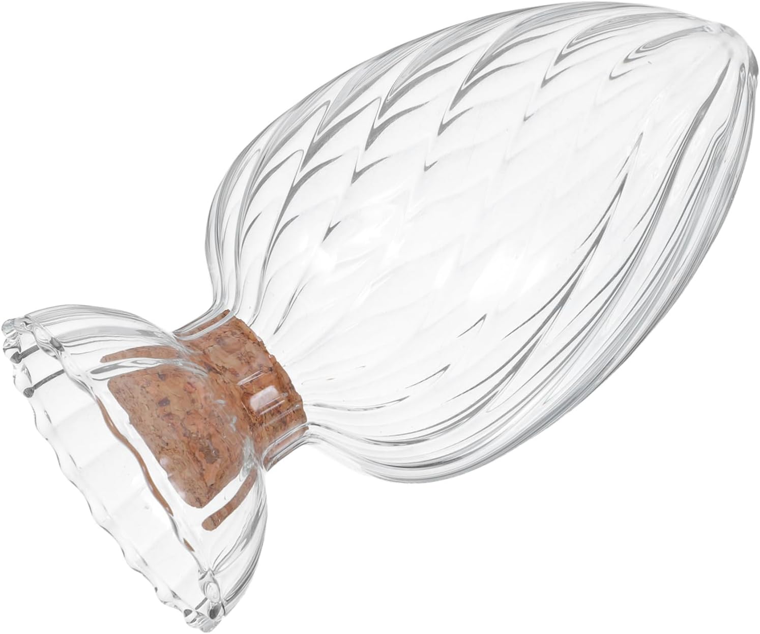 Mobestech Match Display Bottle Glass Match Cloche Cork Lid Multi-functional Storage Jar for Toothpicks