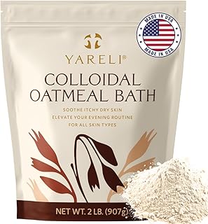 Yareli Colloidal Oatmeal, 2lb (32oz), Bath Powder for Dry Skin for All Ages
