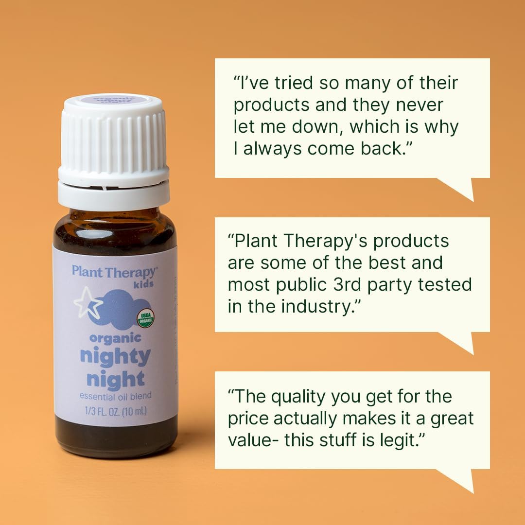 Plant Therapy Kids Organic Nighty Night Essential Oil Blend 10 mL (1/3 oz)