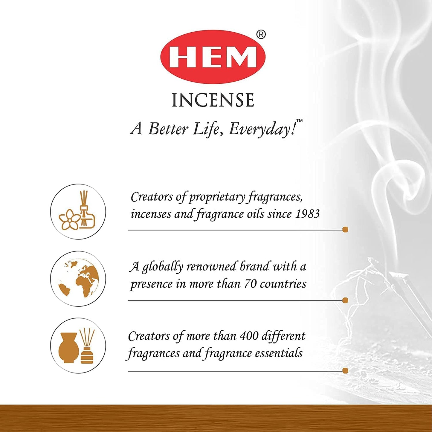 HEM Precious Chandan Incense Sticks | Pack of 6 Boxes (120 Sticks) | Classic Sandalwood Aroma for Meditation, Pooja & Relaxation | Handcrafted for Calm & Positivity (Chandan)