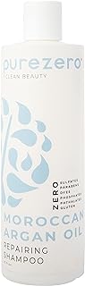 Purezero Moroccan Argan Oil Shampoo - 12 Fl Ounces - Repair Damaged Hair - Restore Strength, Shine & Softness - Zero Sulfates, Parabens, Dyes, Gluten - 100% Vegan & Cruelty Free