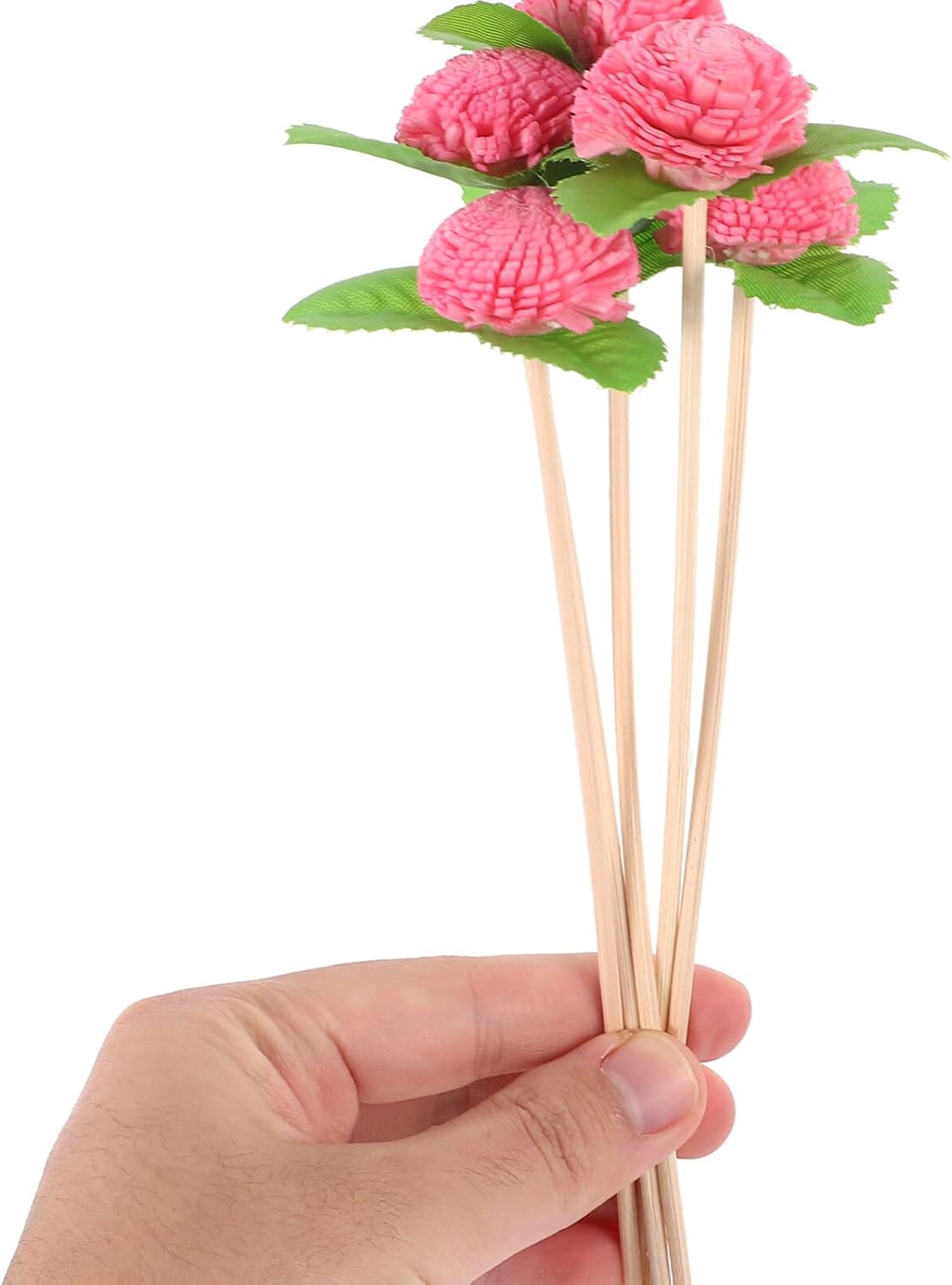 HOMSFOU Aromatherapy Dried Flower Rattan Reed Diffuser Sticks Replacement for Essential Oil Diffuser Home Fragrance Decor Wedding Living Room Ambiance 9.64X1.96X1.18In