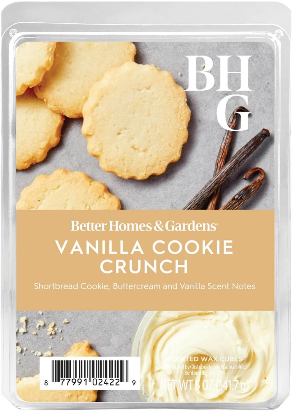 Better Homes and Gardens Vanilla Cookie Crunch Wax Cubes - 4-Pack