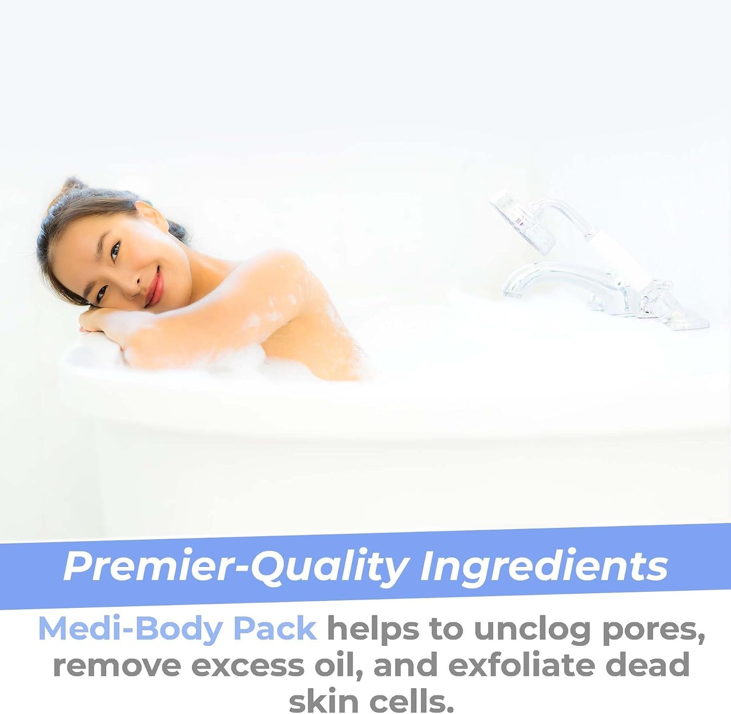 Premier Research Labs Medi-Body Bath - Bath Salts, Dead Sea Salts for Soaking, Bathing, Relaxing Bath Soak Enriched with Minerals & Botanicals to Remove Toxins - 19 oz