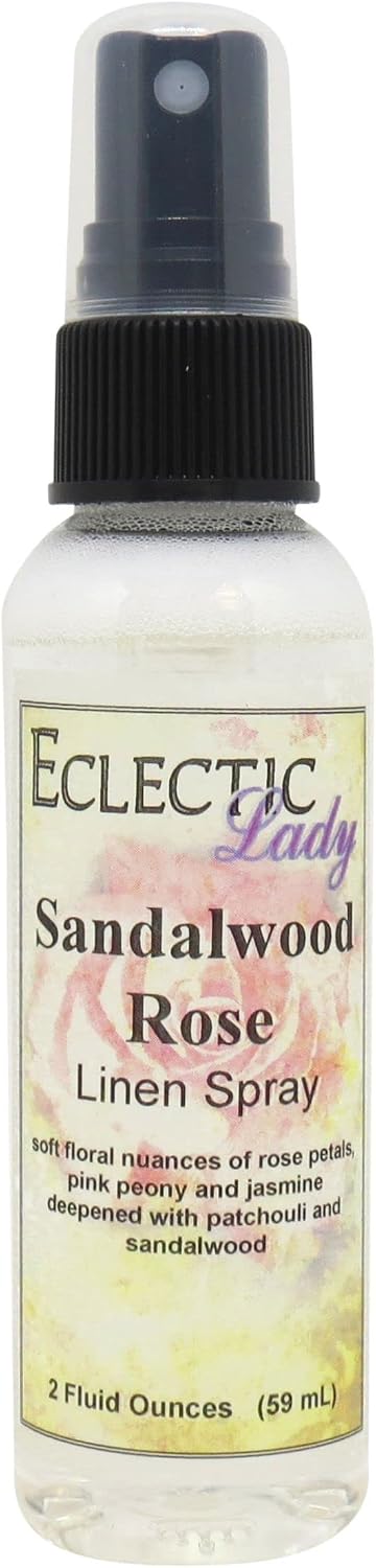 Sandalwood Rose Linen Spray, 8 oz, For Bed, Fabric & Pillow