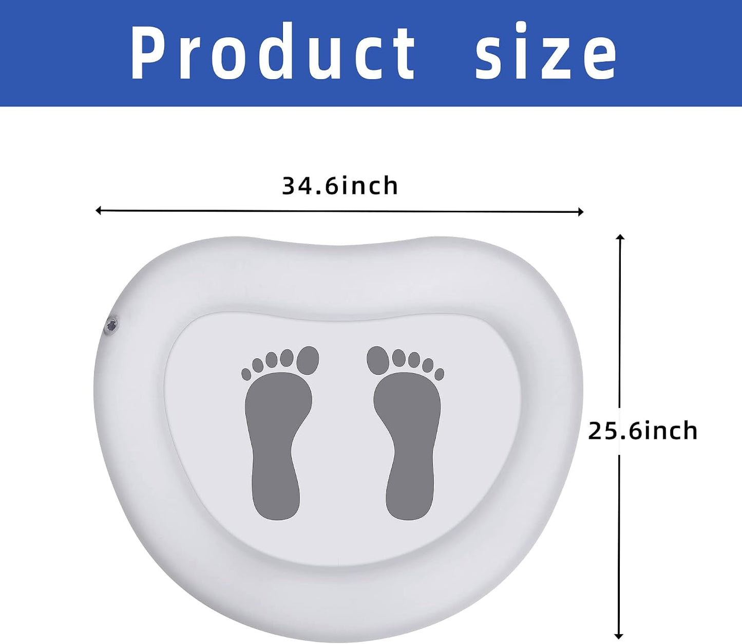 Inflatable Pool Foot Bath Basin, Foot Soaking Bath Basin for Pool Entry Ladder, Swimming Pool Clean Feet, Home Spa Treatment (1 Pack)