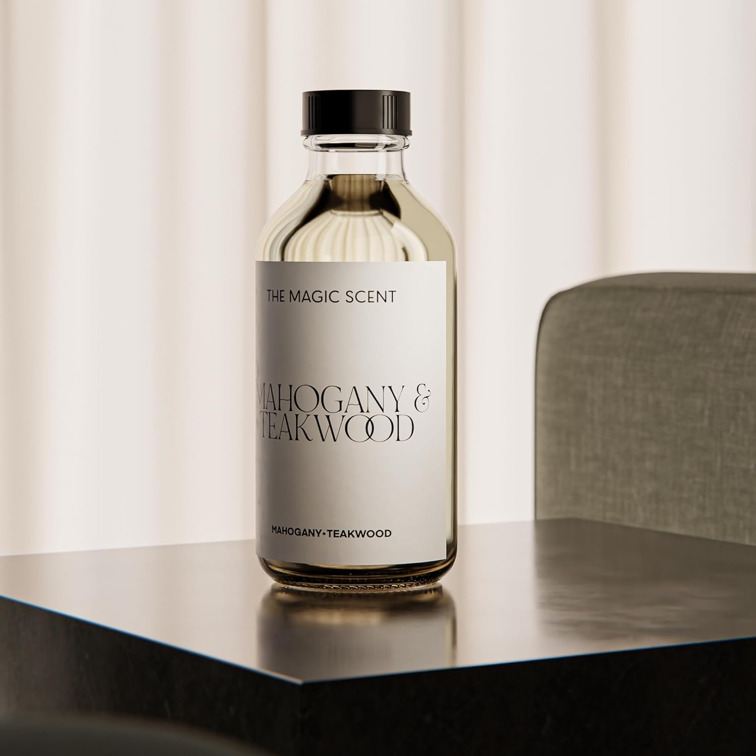 The Magic Scent Mahogany & Teakwood Diffuser Oil - Hotel & Home Luxury Scents Inspired by Abercrombie & Fitch - Diffuser Oil Scents for Home Designed for Use in All Diffusers - 8.5 fl oz, 250 mL