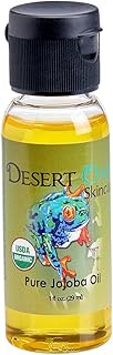 | USDA Certified Organic Jojoba Oil – 100% Pure, Cold Pressed Natural Moisturizer for Face, Hair, Skin, Tattoos & Piercings – Travel Size (1 fl oz / 29 ml)