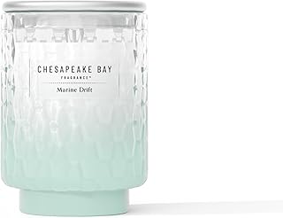 Chesapeake Bay, 8oz Marine Drift Scented Candle, Mood Evoking Fragrance, Textured Sea Glass-Inspired Jar, Premium Soy Blend Wax with Essential Oils, Coastal Fragrance for Home Décor or Gifting