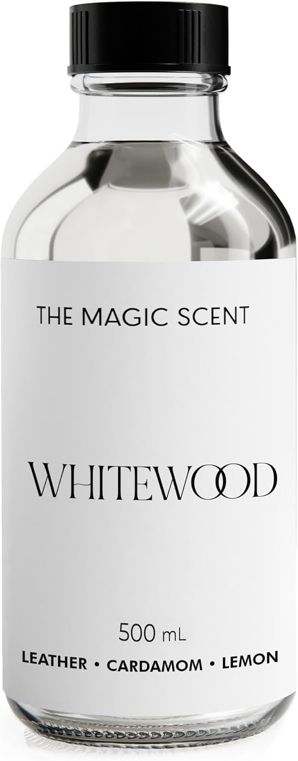 The Magic Scent Whitewood Diffuser Oil - Hotel & Home Luxury Scents Inspired by 1 Hotel Miami, Compare to My Way Diffuser Oil Scents for Home, Designed for Use in All Diffusers - 16.9 fl oz, 500 mL