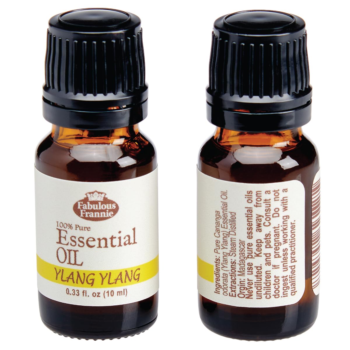 Fabulous Frannie Ylang Ylang 100% Pure, Undiluted Essential Oil Grade - 10 ml (.33oz)