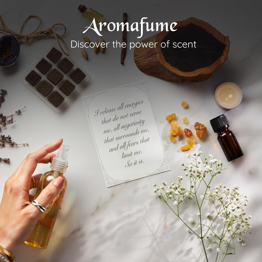 White Sage, White Sage with Lavender & Rose Essential Oil Diffuser Blend by Aromafume | 3 x 10ml | Essential Oil Blend | Smoke-Free, Non Toxic Alternative to Smudging