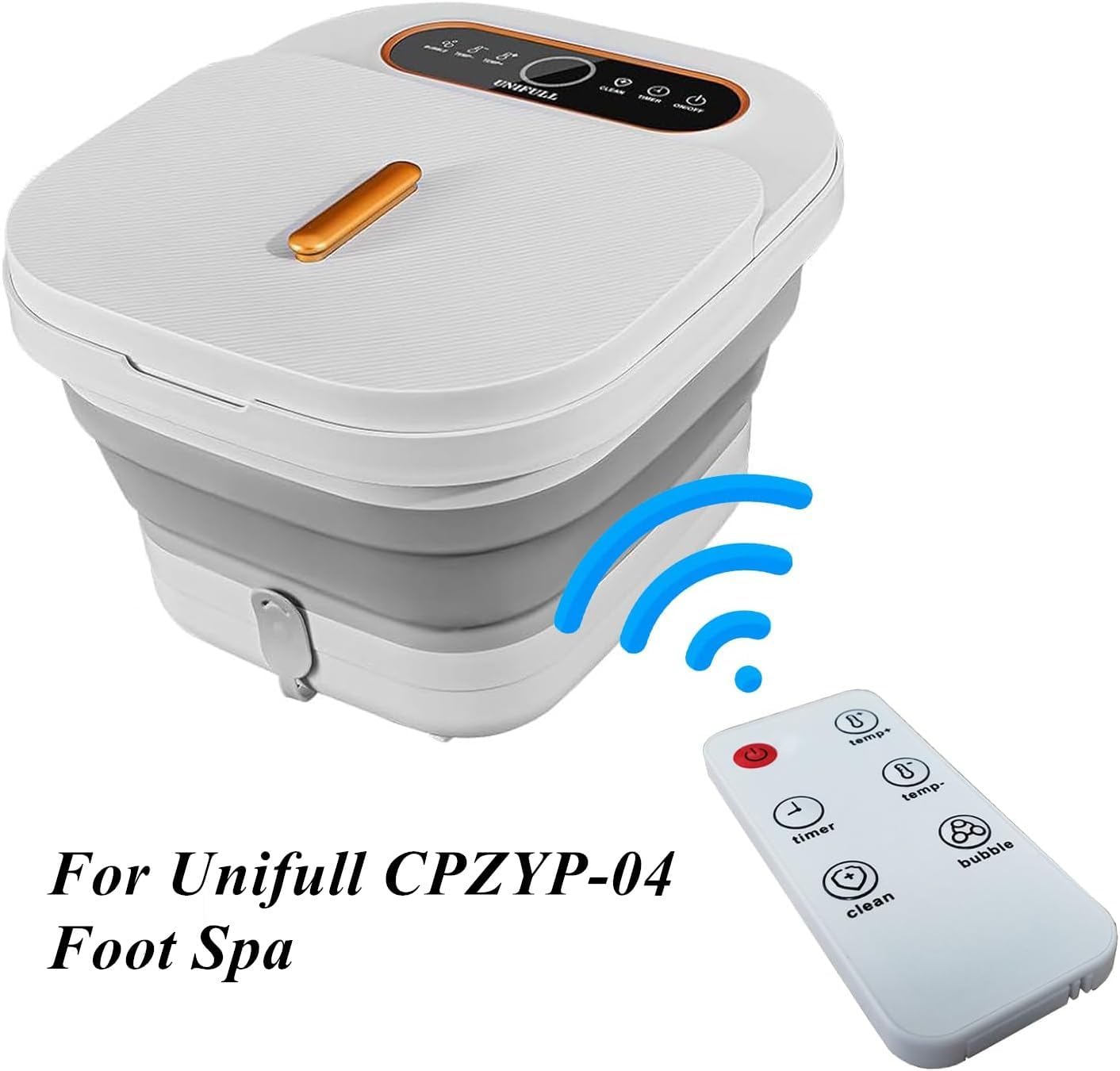 Replacement Remote Control Compatible with UNIFULL CPZYP-04 Foot Massager Collapsible Foot Spa Bath