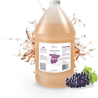 Grapeseed Oil - Pure Grapeseed oil for Skin - 100% Pure Carrier Oil for Hair, Face, and Skin - Direct from EIR Oils in the Beautiful Spanish Countryside (1 Gallon)