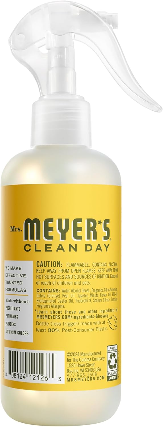 MRS. MEYER'S CLEAN DAY Room Spray, Dandelion Scent, 8 Fl Oz Bottle