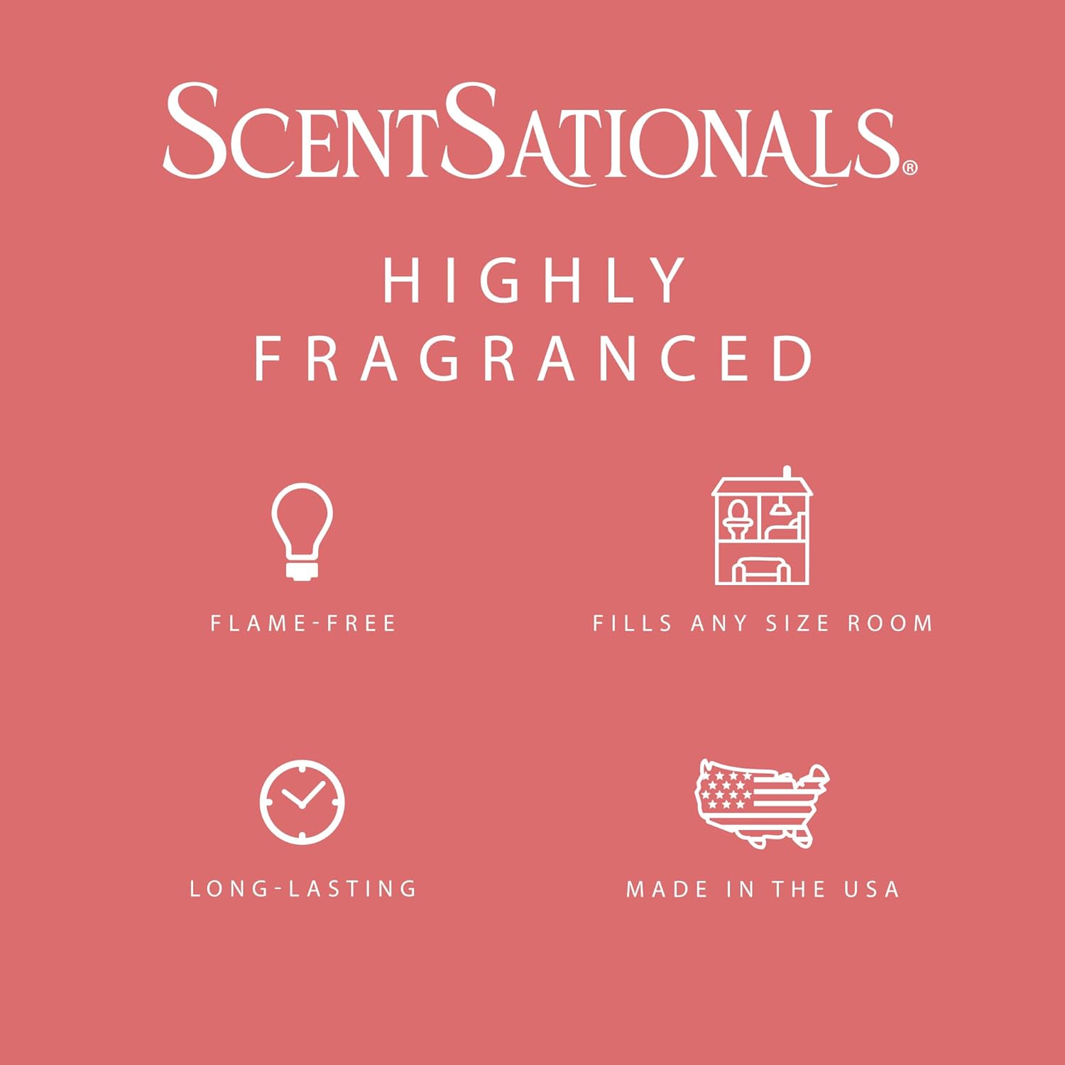 ScentSationals Watermelon Sugar Scented Wax Melts - Watermelon, Sugar, & Lemon, 10oz (24 Cubes)