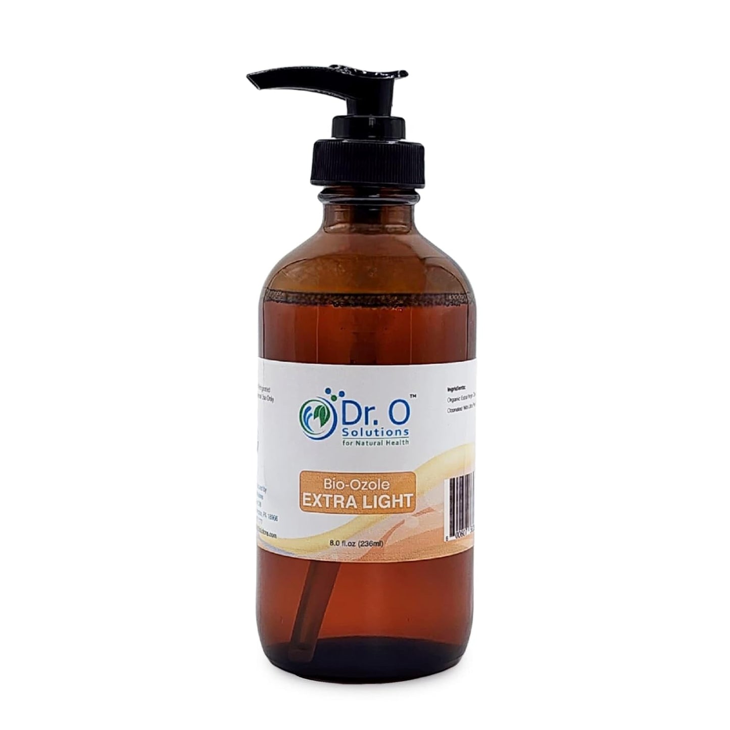 Bio-Ozole EXTRA LIGHT Ozonated Olive Oil and Apricot Kernel Oil Blend Moisturazer Skin Repair 8 fl oz