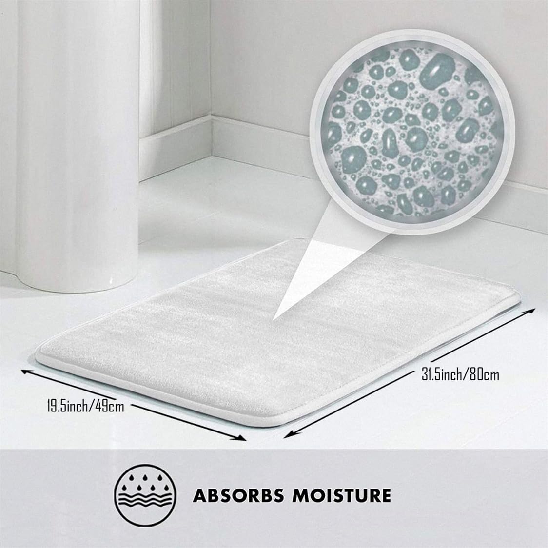 Nature Indoor/Outdoor Door Mat I Love Bucks - Foot | Bee Welcome/Bubble Bath Mat Tub Spa Massager - Heavy Duty Outdoor & Kitchen Washable(50X80CM)