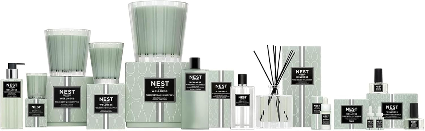 NEST New York Smart Home Fragrance Diffuser Refill Smart Vials, Wild Mint & Eucalyptus - Set of 2 - Designed for NEST x Pura 3 and NEST x Pura 4 Diffusers - Cruelty Free, Vegan